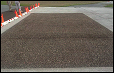 With time, the natural color of the cleaned area will return.