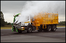 Only ultra-high pressure water is used in the removal process.
